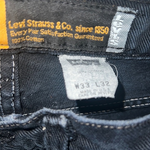 Levi’s Vintage Gold Silver Tab Straight Denim Jeans Size 33x32 - Picture 8 of 9